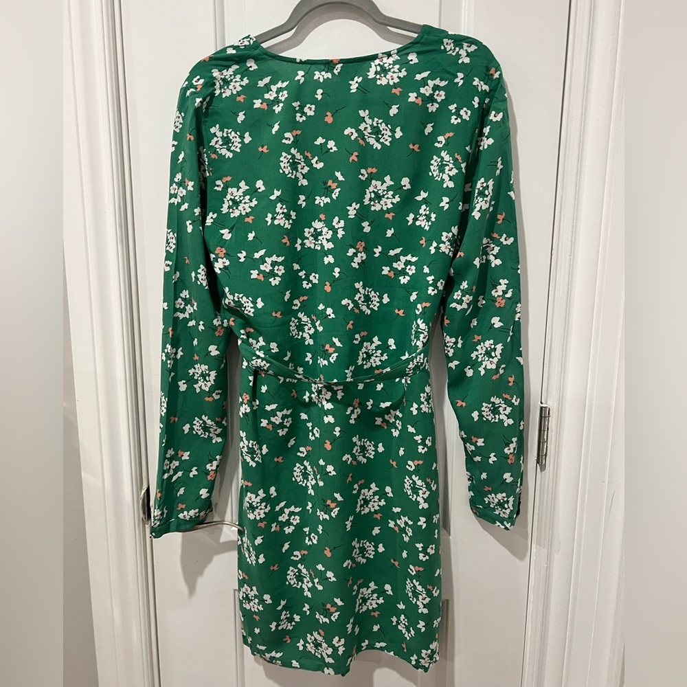 Maternity Floral Green Dress size 10 - Picture 6 of 6